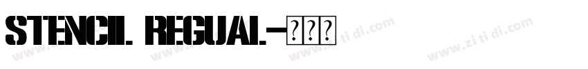 Stencil regual字体转换